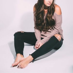 Honey Punch Cutout Long Sleeve Top